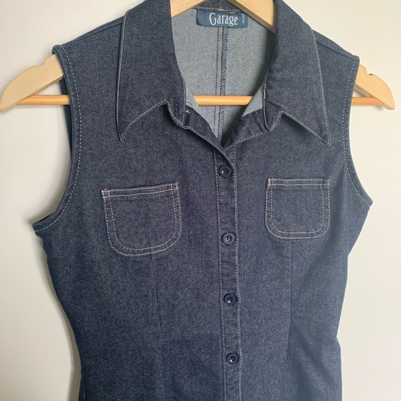 Vintage Denim Midi Dress🤍 - Picture 2 of 3